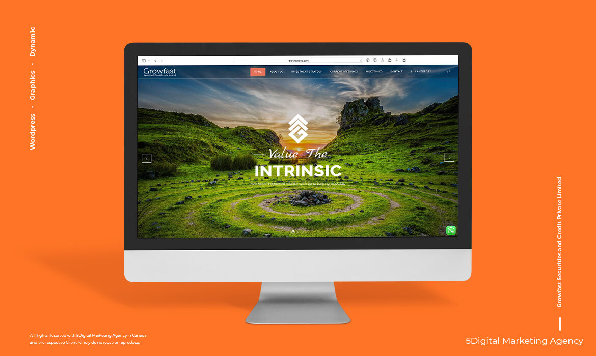 Website Designing and Development for Growfast Credit and Securities Limited